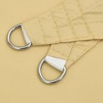 vidaXL Voile d'ombrage sable 5x7x7 m 100   polyester oxford