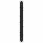 vidaXL Pieds de table basse en forme de V  2 pièces  noir  70 x (30-31 3) cm  acier