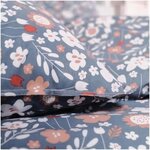 Parure de lit - 240 x 220 cm - coton imprimé floral