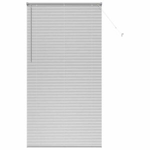 vidaXL Stores vénitiens Argenté 220 x 115 cm Aluminium