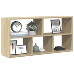 vidaXL Étagère murale chêne sonoma 100x25x50 cm bois d'ingénierie