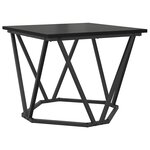 vidaXL Ensemble de tables d'appoint 2 Pièces Chêne noir 50 x 50 x 40 cm