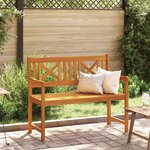 vidaXL Banc de jardin Marron 110 x 56 x 90 cm Bois d'Acacia Massif