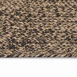 vidaXL Tapis de surface Noir 152 x 245 cm Jute