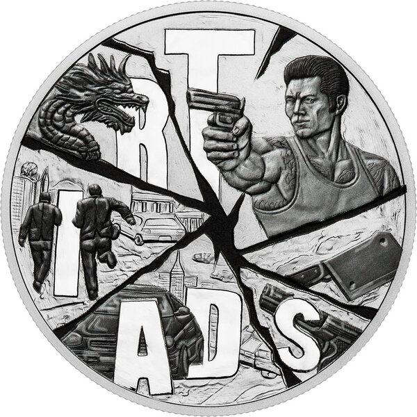 Monnaie TRIADS World Gangs 1 Oz Medaille Argent 2026 (PRÉCOMMANDE)
