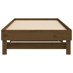 vidaXL Lit coulissant Marron miel 2x(75x190) cm Bois de pin massif