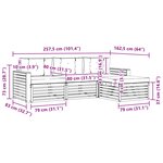 vidaXL Ensemble de canapés d'extérieur 4 pc Gris Naturel et Clair