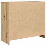 vidaXL Buffet chêne artisanal 85x34x76 cm bois d'ingénierie