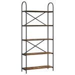 vidaXL Étagère Chêne fumé 80 x 30 x 183 cm Bois d'ingénierie