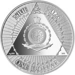 Pièce de monnaie en Argent 1 Dollar g 15.57 (1/2 oz) Millésime 2026 UNCLE SAM 1/2 (PRÉCOMMANDE)
