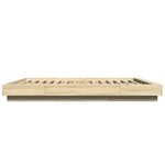 vidaXL Cadre de lit avec lumières LED sans matelas 160x200 cm