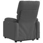 vidaXL Fauteuil de massage inclinable Gris foncé Tissu