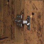 vidaXL Buffet Bois Ancien 34 5 x 34 x 90 cm Bois d'ingénierie et fer