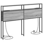 vidaXL Tête de lit de rangement Sonoma gris 150 cm Bois d'ingénierie