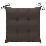 vidaXL Chaises pliables de jardin avec coussins lot de 4 Teck solide