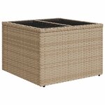 vidaXL Salon de jardin avec coussins 8 Pièces beige résine tressée