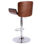 vidaXL Tabouret de bar Noir Similicuir