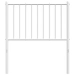 vidaXL Tête de lit métal blanc 80 cm