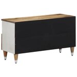 vidaXL Meuble TV 80x33 5x46 cm bois massif de manguier