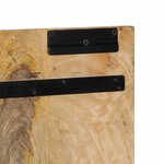 vidaXL Tête de lit 180 cm bois de manguier brut massif