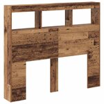 vidaXL Tête de lit Bois ancien Bois massif récupéré 120 x 17 x 102 cm