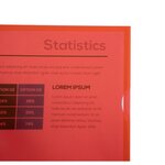 SACHET 10 POCH.COINS PP Grainé ROUGE EXACOMPTA