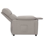vidaXL Fauteuil inclinable Taupe Tissu
