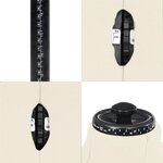 vidaXL Mannequin de couture ajustable pour homme Crème Taille 37-45