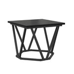 vidaXL Table basse 3 Pièces Chêne noir Bois d'ingénierie et acier