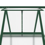 vidaXL Serre avec cadre de base vert 224x169x195 cm aluminium