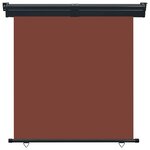 vidaXL Auvent latéral de balcon 165x250 cm Marron