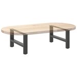 vidaXL Pieds de table basse Anthracite 2 pièces 60 x (30-31) cm Acier