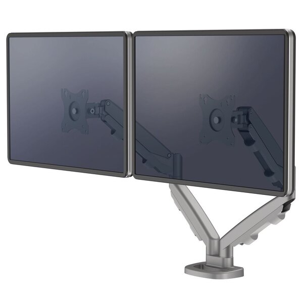 Bras porte-écrans articulé double EPPA - Gris argent