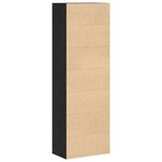 vidaXL Highboard Chêne Noir 60x35x180 cm Bois d'Ingénierie
