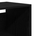 vidaXL Haut Armoire 2 Pièces Chêne noir Bois d'ingénierie