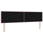 vidaXL Tête de lit LED avec bandes LED Rose 180 cm Velours