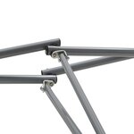 vidaXL Hamac avec support pliable Gris