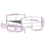 vidaXL Cadre de lit sans matelas 140x190 cm bois de pin massif