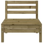 vidaXL Canapés de jardin sans accoudoirs 4 Pièces bois pin imprégné