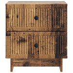 vidaXL Cabinet de chevet 2 Pièces Bois ancien 43 x 34 5 x 47 5 cm