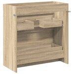vidaXL Meuble sous lavabo de salle de bain Chêne Sonoma