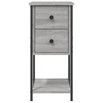 vidaXL Table de chevet sonoma gris 32x42x70 cm bois d'ingénierie