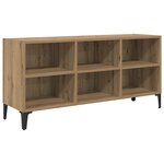 vidaXL Meuble TV Marron 69.5 x 30 x 50 cm Bois d'ingénierie