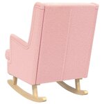 vidaXL Chaise à bascule Rose 62 x 80 x 85 cm Bouclé