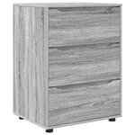 vidaXL Armoire de rangement Gris Sonoma 60 x 48 x 81 cm
