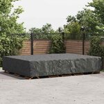 vidaXL Housse pour mobilier d'extérieur Noir 400 x 300 x 70 cm 420D