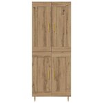 vidaXL Haut Armoire Chêne artisanal 69 5 x 34 x 180 cm