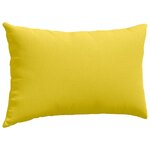vidaXL Coussins de canapé 2 Pièces Jaune clair 50 x 30 cm tissu
