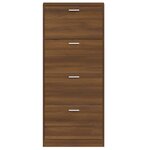 vidaXL Armoire à chaussures Chêne marron 59x17x150cm Bois d'ingénierie