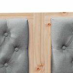 vidaXL Tête de lit Marron et gris clair 135 cm Bois massif en pin